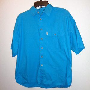 Mens Angels Flight Button Front Short Sleeve Shirt